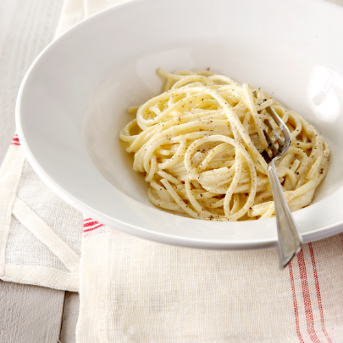 Recept Spaghetti met pecorino Romano en peper Grand'Italia